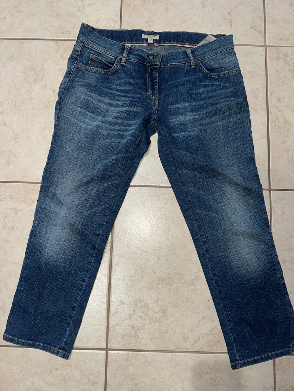 Burberry London New Age Straight Leg Jeans Women’s US 8 UK 10 Made in Italy